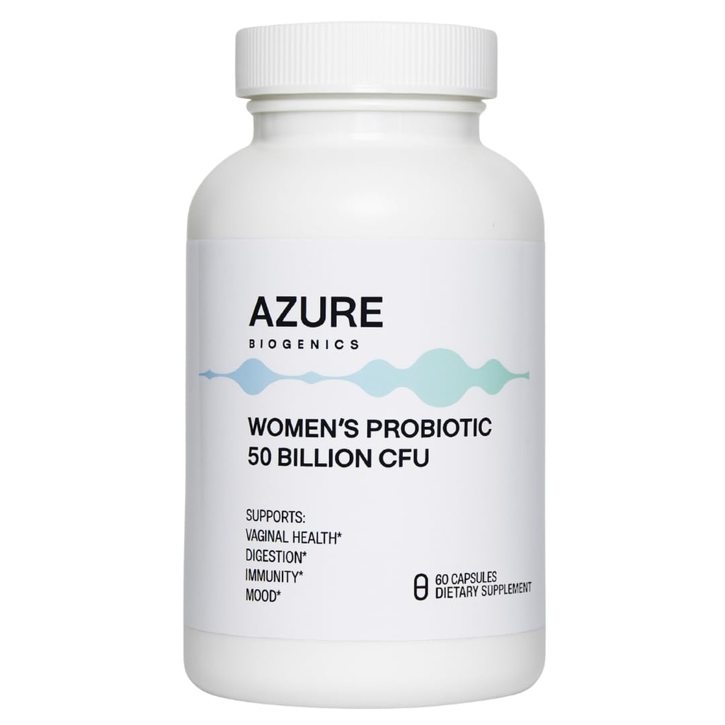 Probiotics for Women 50 Billion CFU, 5 Lactobacillus Strains, Digestion, Vaginal, Immune & Mood Health Support*, Non-GMO, Gluten-Free, 60 Caps