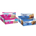 Quest Nutrition Birthday Cake Protein Bars, High Protein, Low Carb, Gluten Free, Keto Friendly, 12 Count & Blueberry Muffin Protein Bars, High Protein, Low Carb, Gluten Free, Keto Friendly, 12 Count
