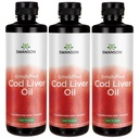 Swanson Emulsified Cod Liver Oil - Mint Flavor 16 fl oz Liq (3 Pack)
