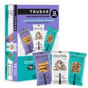 TRUBAR Vegan Protein Bars, Chocolate Covered Cravings Variety Pack, Peanut Butter, Cookies & Cream, & Cookie Dough, Gluten Free, Plant Based, High Fiber, Dairy Free, On the Go Healthy Snacks, 12 Count