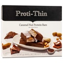 Proti-Thin Caramel Nut High Protein Bar, High-Fiber Pre-workout Bars, 15g Protein, Low Fat, Low Sugar, No Gluten Ingredients, Ideal Protein Compatible, Aspartame Free, 1 Pack of 7 Servings
