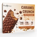 ProtiWise Caramel Crunch High Protein Snack Bars – On-The-Go Protein Snack, 15g Protein, 170 Calories – Gluten-Free – Caramel Chocolate Crunch Flavor – 7 Count Box