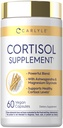 Carlyle Cortisol Supplement | 60 Vegan Capsules | Ashwagandha & Magnesium Complex | Non-GMO, Gluten Free