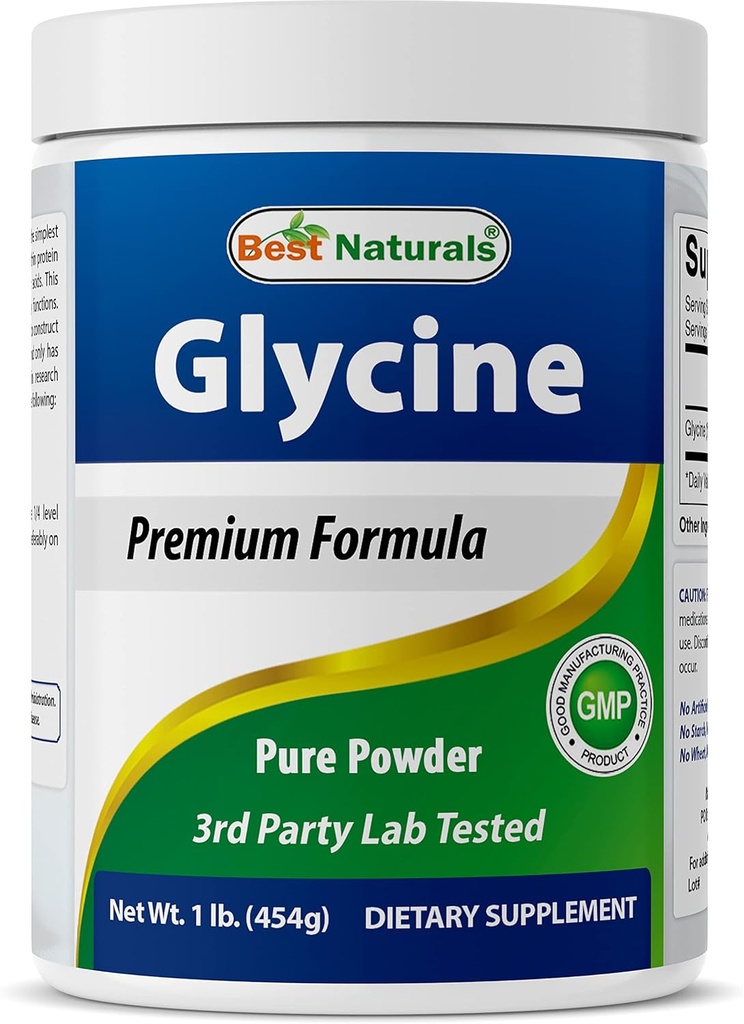 Best Naturals Glycine Powder 1 LB - Neurotransmitter