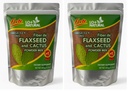 Linaza con Nopal Forte – 8 oz – 100% Natural Flaxseed & Nopal Cactus Powder – Fiber-Rich Digestive Support – Ground Blend Dietary Supplement – Vegan & Non-GMO (Pack of 2)
