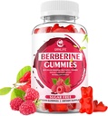 Berberine Gummies kanssa Ceylon kaneli 1500 mg High Potency Berberine HCL täydentää immuuni-ja aineenvaihduntatuki, sokeriton, vadelma maku - 60