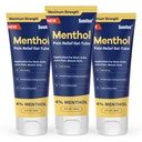 Sumifun Menthol Pain Relief Gel-Tube-3 FL OZ Tube (Pack of 3)- for Knee & Lower Back,Sore Muscle Relief, Neck,Shoulder Pain Relief