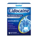 Sumifun Lidocaine Numbing Pain Patches - 9 Counts Maximum OTC Strength Pain Relief for Simple Backache, Muscle Sore, Joint Pain, Sprain, Strain - 5 1/2" X 3 15/16", Fast Acting & Long Lasting 8 Hours