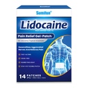 Sumifun 4% Lidocaine Pain Patches - Maximum OTC Strength Pain Relief for Lower Back Pain, Neck Sore, Joint Pain - Fast Acting & Long Lasting 8 Hours, 14 Counts