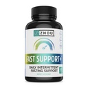 ZHOU Fast Support - Fasting Electrolytes No Sugar, Fasting Salts Supplement for Intermittent Fasting for Women & Men with Magnesium, Sodium Chloride & Potassium - 60 Veggie Capsules