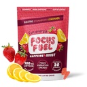FocusFuel Energy Chews – Strawberry Lemonade Flavor (15 Servings) – 100mg Caffeine + Alpha GPC + L-Theanine + B12, Magnesium – Boost Focus & Energy – No Crash or Jitters
