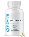 Revive MD Vitamin B Complex Capsules for Men & Women – Supports Heart Health, Energy & Immune System – Vitamin B12 Complex Promotes Healthy Brain Function & Overall Wellness (60 Servings)