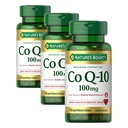 Nature's Bounty CoQ10, Helps Maintain Healthy Blood Pressure, 100 mg, Rapid Release Softgels, 75 Count (Pack of 3)