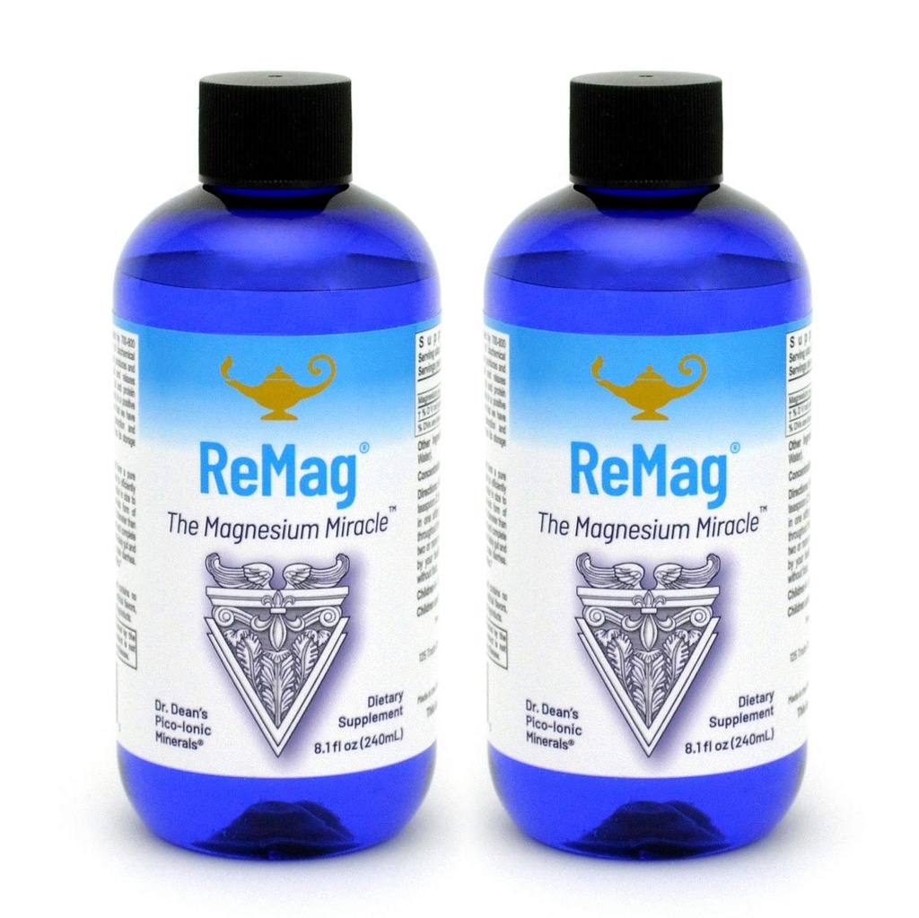 RnA ReSet ReMag Magnesium – High Absorption Magnesium Chloride Liquid, 8.1 Fl Oz (2-Pack) NSF Certified - Supports Restful Sleep - Nerve Health - Muscle Relaxation - Cardiovascular Health