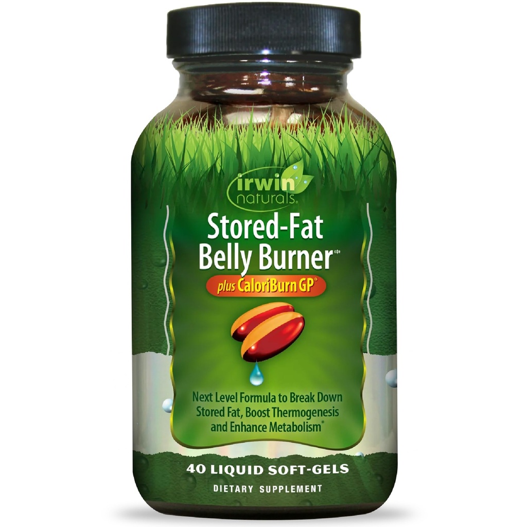 Irwin Naturals Stored-Fat Belly Burner Plus CalorieBurn GP 40 softgels