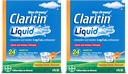 Claritin® Liquid, Allergy Medicine for Adults, 24-Hour Non-Drowsy Loratadine 5mg, Antihistamine, Cooling Honey Flavored, 8 fl. oz (Pack of 2)