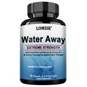 Water Away Capsules - Fluid Retention Supplement with Dandelion Leaf Extract & Green Tea for Women & Men - 60 Capsules