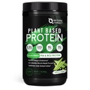 NATURE TARGET Plant Based Protein Powder Unflavored - Vegan Pea Protein Powder with Digestive Enzymes, 22g Protein, 4g BCAAs, 0 Sugar, Dairy Free, 1.1 Lbs (16 Servings)