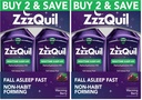 ZzzQuil, Sleep Aid, Nighttime Sleep Aid Liquid, 50 mg Diphenhydramine HCl, Fall Asleep Fast, Non-Habit Forming, Warming Berry Flavor, 12 FL OZ (Pack of 4)