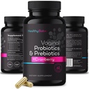 Healthy Babe Vaginal Probiotics for Women + Prebiotics & Cranberry Pills, pH Balance, Healthy Odor, Yeast, Immune Support, Positive Microbiome Health, Women’s Acidophilus Probiotic, 60 Vegan Capsules