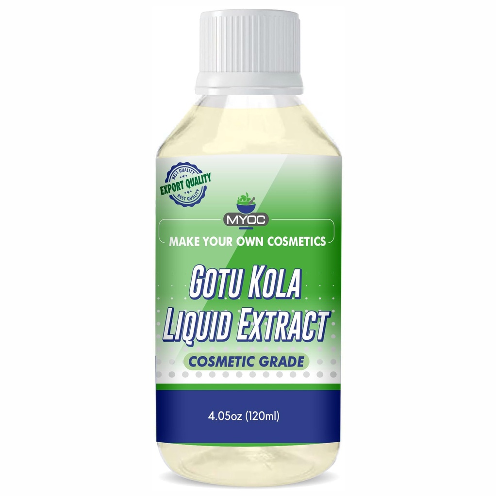 Gotu Kola Liquid Extract | Cosmetic Grade Botanical Ingredient | Non-Edible | Herbal Extract for DIY Skincare & Haircare | 120ml / 4.05 Fl Oz
