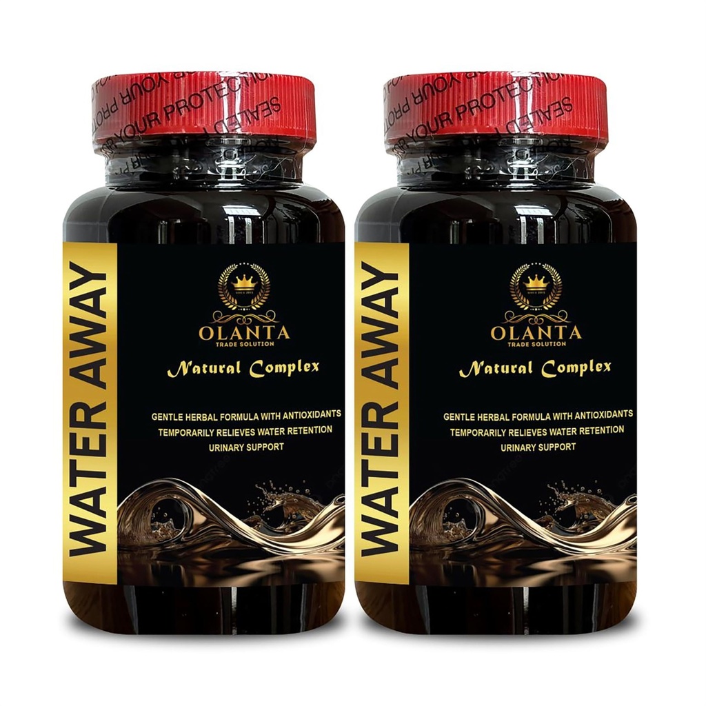 Generic Water Out Pills - Water Away Pills Maximum Strength, Fast Acting Bloating Relief, Water Pills Vitamins, Immune Support, Water Pills Caffeine Free - 2 Bottles