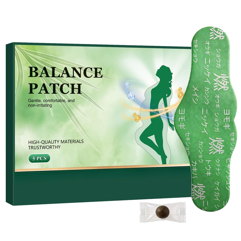 New Hanpo Japanese Herbal Body Patch,100% Plant-Based Botanical Ingredients, Comfortable Adhesive Belly Patches for Women and Men, 5 Count (1)