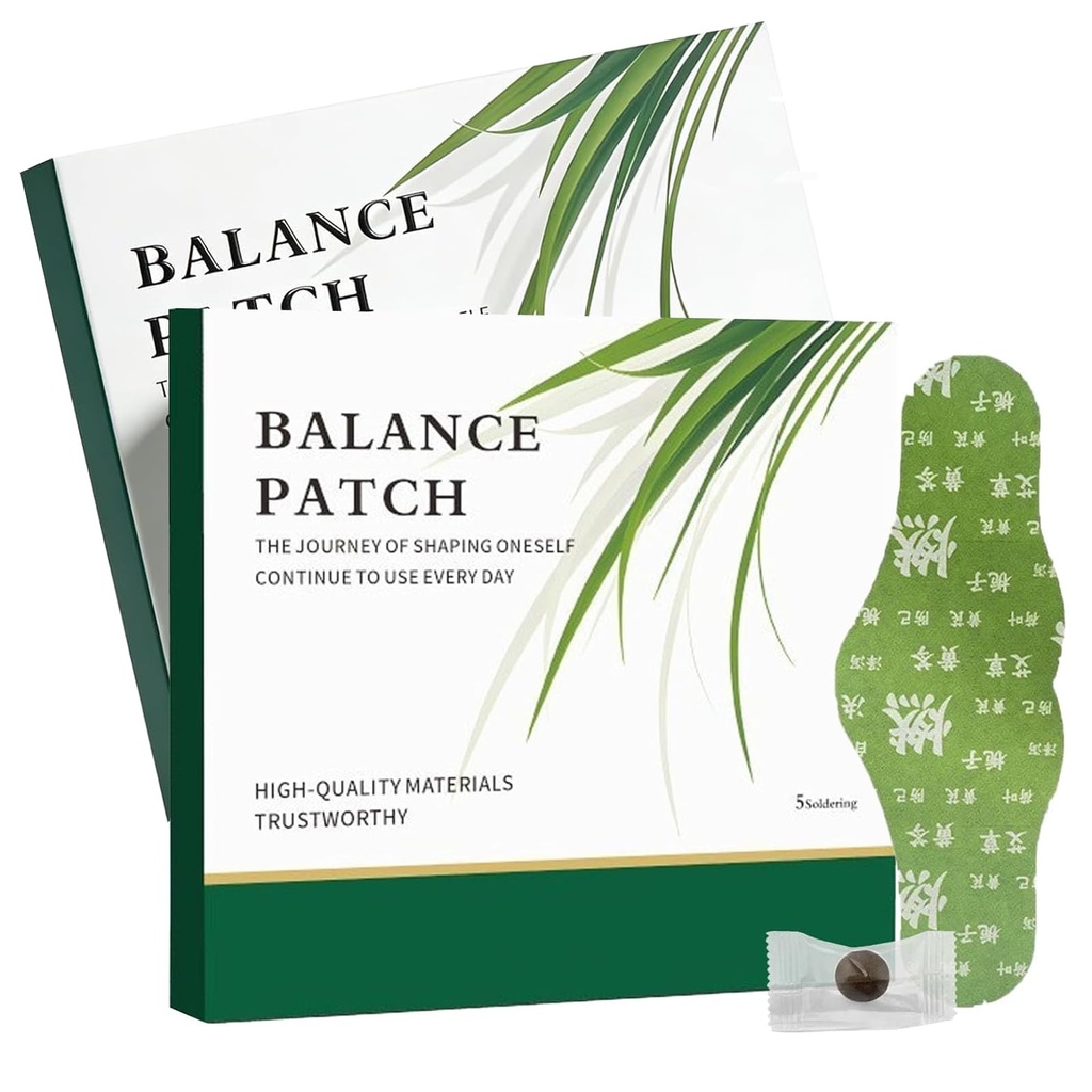 Balance Patch,Hanpo Japanese Herbal Balance Patch,Natural Plant-Based Herbal Ingredients,Comfortable Adhesive Design, Easy Topical Use(2 Boxes 10 Patches)