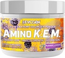 Evogen Amino K.E.M. - EAA & BCAA אבקת משאבה Volumizer | BCAAs Amino Acids תוספת של זרימת דם, צמיחה שרירים, ו הידרציה | BlackBerry Lemonade | 30 משרתים