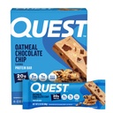 Quest Nutrition Oatmeal Chocolate Chip Protein Bars, 20g Protein, 1g Sugar, 5g Net Carb, Gluten Free, Keto Friendly, 4 Count