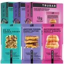 TRUBAR Vegan Protein Bars, 15 Count Variety Pack, Oh Oh Cookie Dough, Daydreaming About Donuts & Smother Fudger Peanut Butter, Gluten Free, Plant Based, Dairy Free, High Fiber, On-the-Go Healthy Snack Bars