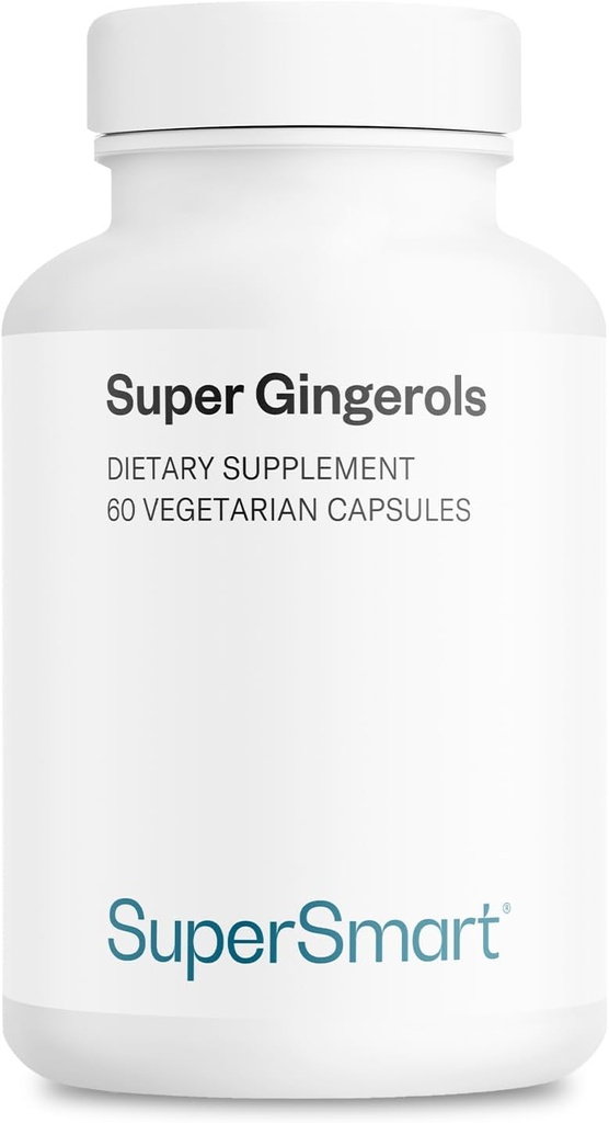 Supersmart - Super Gingerols 400mg pro Tag (High Potency 20% Gingerol) - Ginger Root Extract Supplement | Non-GMO & Gluten Free - 60 Vegetarische Kapseln