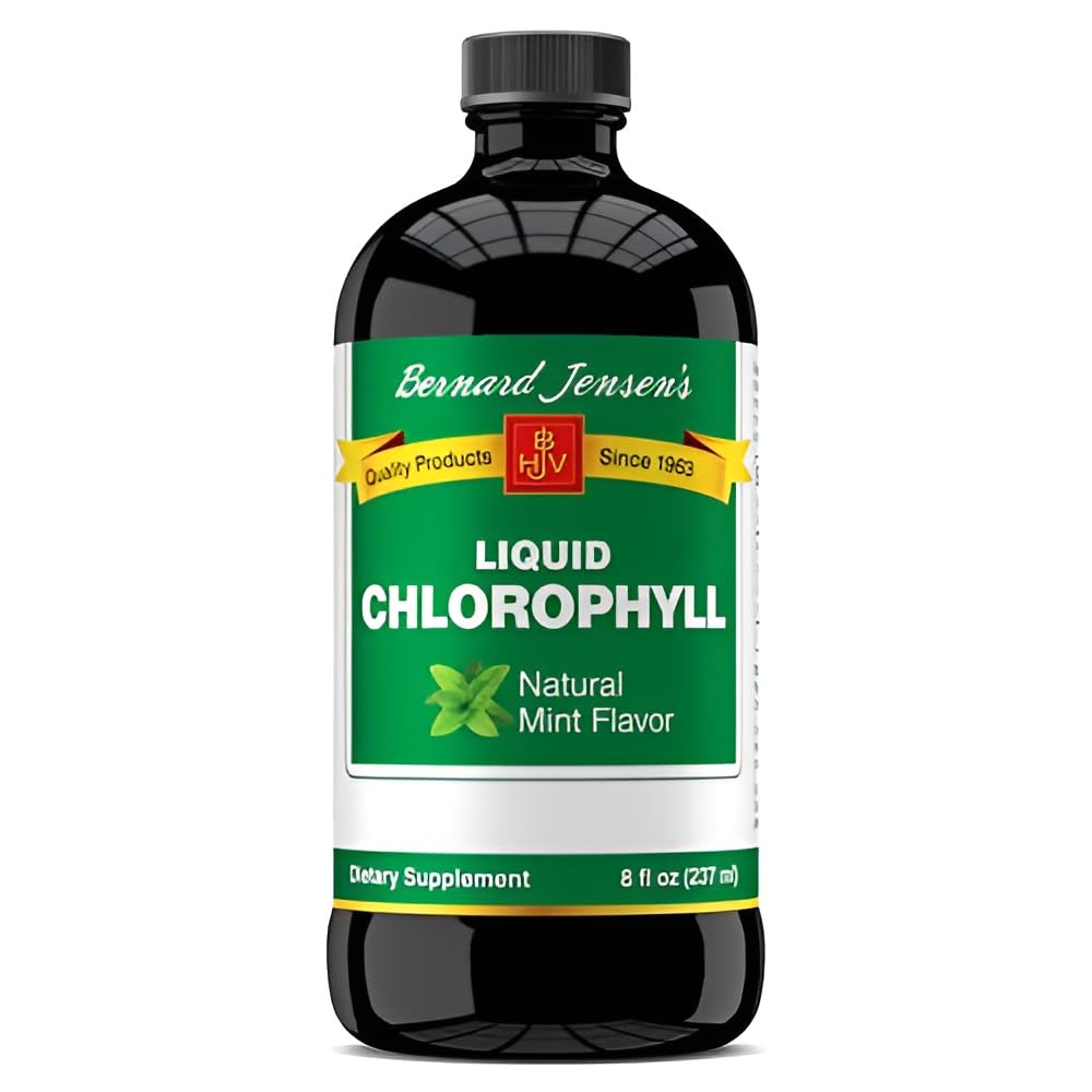 Bernard Jensen's Chlorophyll Liquid Mint Flavor -16 Fl Oz