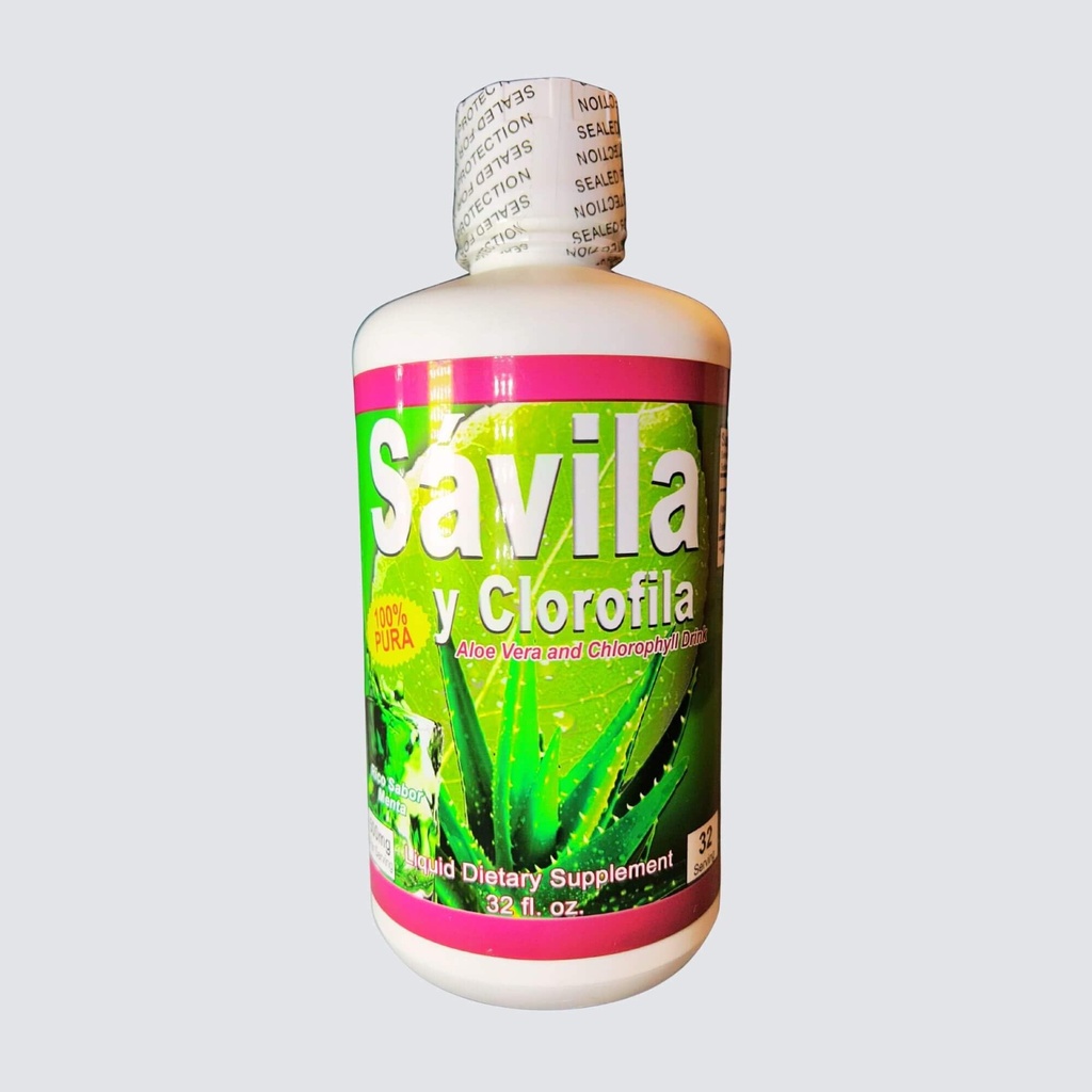 GMJ Aloe Vera and Chlorophyll Liquid Dietary Supplement (Savila y Clorofila) 32oz