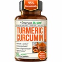 Turmeric Curcumin Supplement – 1200mg Organic Turmeric Curcumin with Black Pepper Extract for Max Absorption – Digestive & Joint Supplements for Men & Women w. Tumeric Extract & Bioperine – 120 Caps