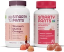 SmartyPants Ženy Multivitamin a Probiotická imunita Bundle: Omega 3 Rybí olej (EPA / DHA), Methylfolát, CoQ10, Vitamin D3, C, Digestive & Imunity Supplement (30 Day Supply)