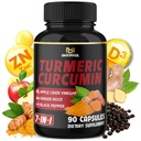 Turmeric Curcumin - 95% Curcuminoids & Apple Cider Vinegar, Ginger Root and Black Pepper for Advanced Absorption - Supports Immune System - 90 Capsules [3-Month Supply]