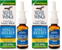 Natural Path Silver Wings Sinus Relief Natural Silver Nasal Spray - 250ppm - 1oz - 2 csomag