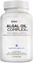DNA PET Algal Oil Complex for Dogs – Omega 3 & 6 Fatty Acids with EPA & DHA from Microalgae – Fish-Free Omega Oil Supplement for Dogs – All Breeds – 60 Softgels
