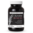 Durable RED Yeast Rice – Organic 1,600 mg Extra Strength + CoQ10 Phytosome – Supports Healthy Cholesterol, Heart, Lipids & Circulation – Doctor Formulated, Non-GMO, Vegan, Made in USA (60 Capsules).