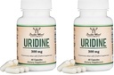 Uridine Monophosphate - Third Party Tested (Choline Enhancer, Beginner Nootropic) (300mg, 60 Capsules) Synergy with Alpha GPC Choline for Brain Health and Memory by Double Wood (Pack of 2)