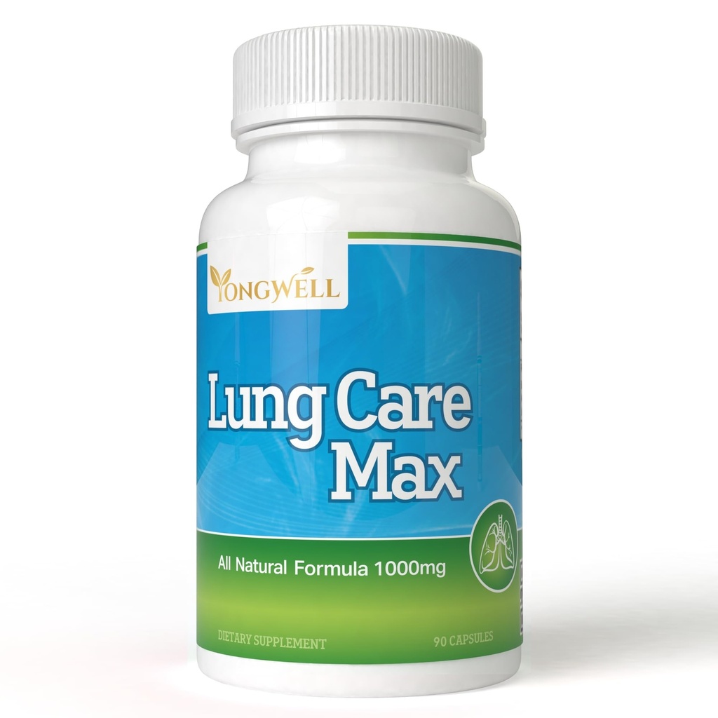 Lung Care Max, Special Antioxidant Formula with American Ginseng, Bee Propolis, and Royal Jelly (90 Capsules)