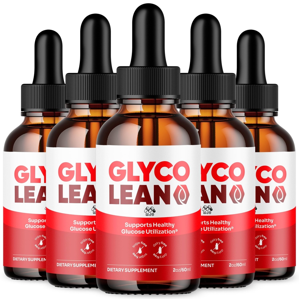 (5 Pack) Glyco Lean Drops, Official GlycoLean Drops with All Natural Ingredient, Advanced Health & Wellness Vitamin Supplement Formula Max Strength Active Lifestyle Multivitamin Support (150 Servings)