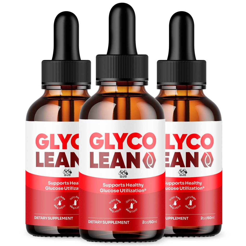 (3 Pack) Glyco Lean Drops, Official GlycoLean Drops with All Natural Ingredients, Advanced Health & Wellness Vitamin Supplement Formula Max Strength Active Lifestyle Multivitamin Support (90 Servings)