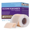 Silicone Scar Sheets, Silicone Scar Tape (1.6"x 60" Roll-1.5m), Advanced Scars Strips for Surgical, C-Section, Tummy Tuck, Burn, Hypertrophic, Keloid Bump Removal Treatment, Reusable