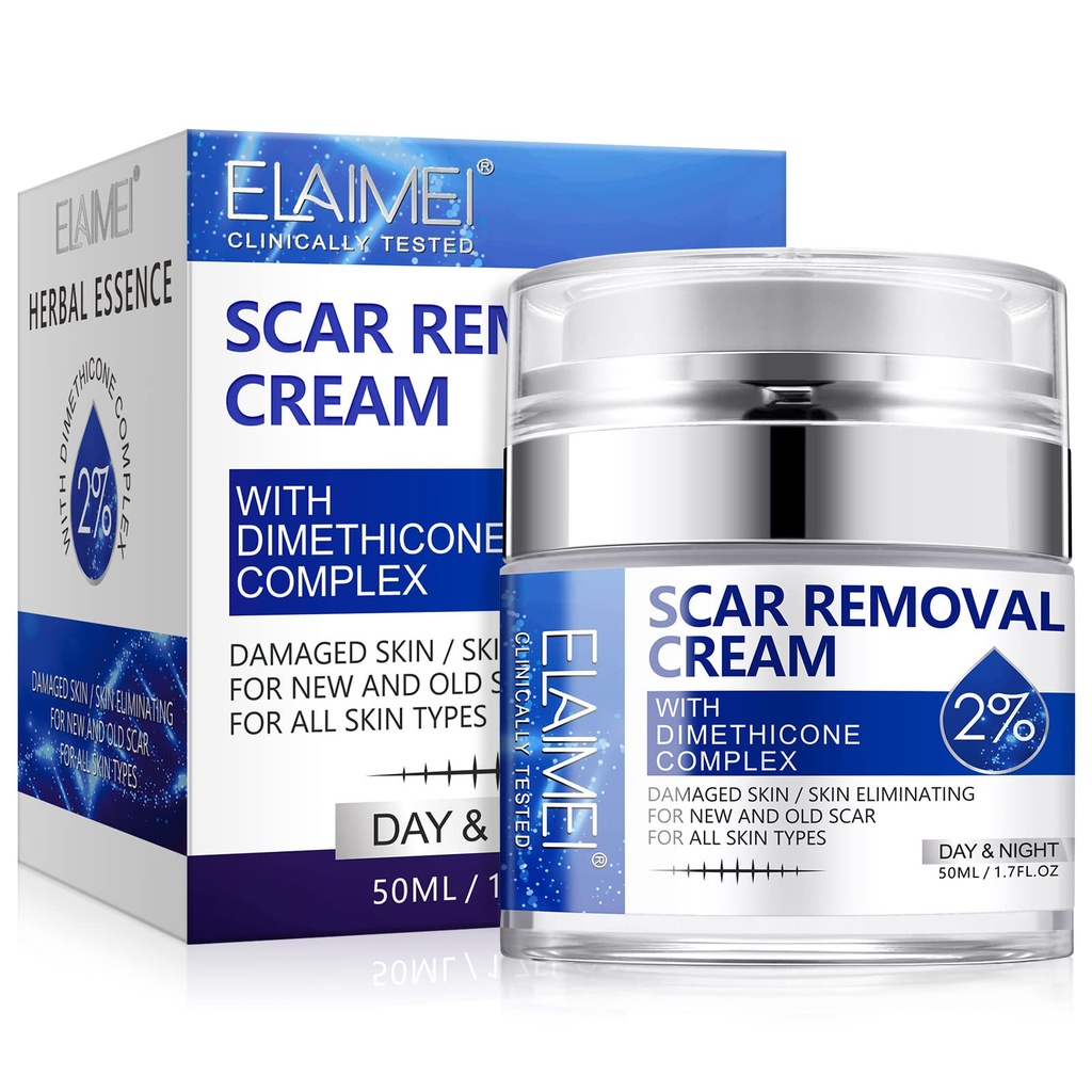 Scar Cream, Scar Removal Cream - Advanced Scar Cream for Surgical Scars, Acne Scars, C-Section, Burns, Stretch Marks -Effective for Old and New Scars Gel Acne Scar Treatment