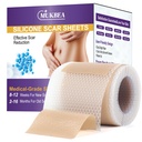 Silicone Scar Sheets, Silicone Scar Tape, Scar Tape for Keloid Bump Removal, Reusable Silicone Scar Strip for C-Section, Keloid, Surgery, Burns, Acne Scar et(1.6”x60”Roll-1.5M)