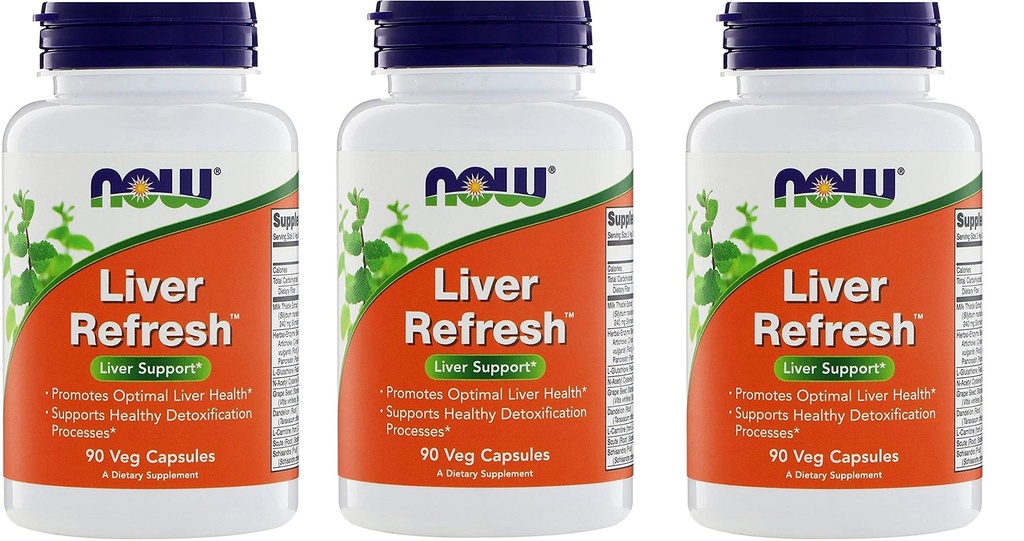 Now Foods Liver Refresh - 90 Veggie Capsules (Pack of 3)