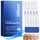 Villsure Toenail Fungus Pen - Toenail Fungus Treatment Extra Strength, Contains 25% Undecenoic Acid, Tea Tree Oils, along with Other Natural Ingredients, Mild and Non-Irritating- Nail Fungus Pen 5pcs
