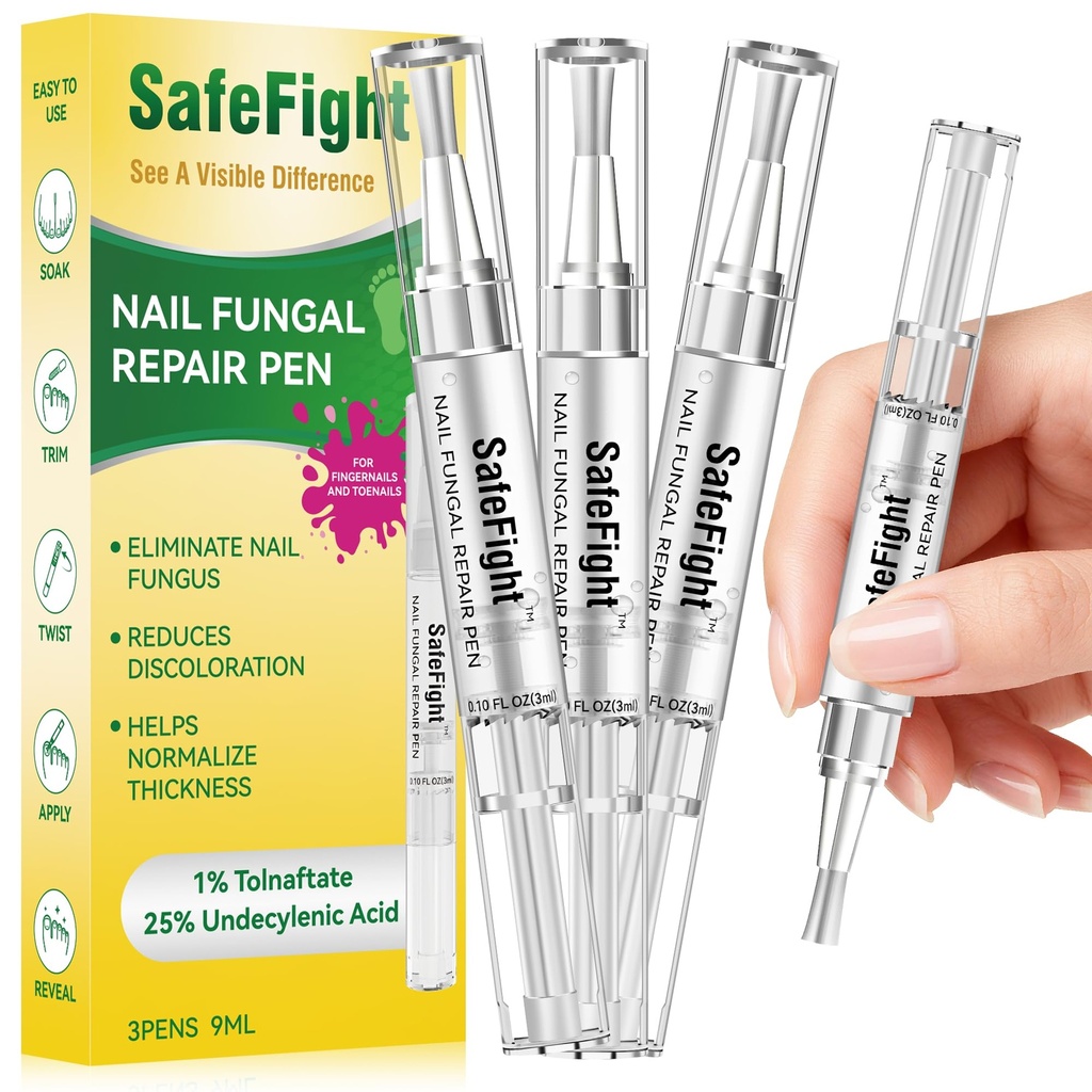 Toenail Fungus Treatment ExtraStrength - Nail Repair for DamagedNails, Nail Repair with 25% UndecylenicAcid & Tolnaftate, Toenail FungusTreatment for Fungal ToenailFingernails & Athletes Foot 3PCS